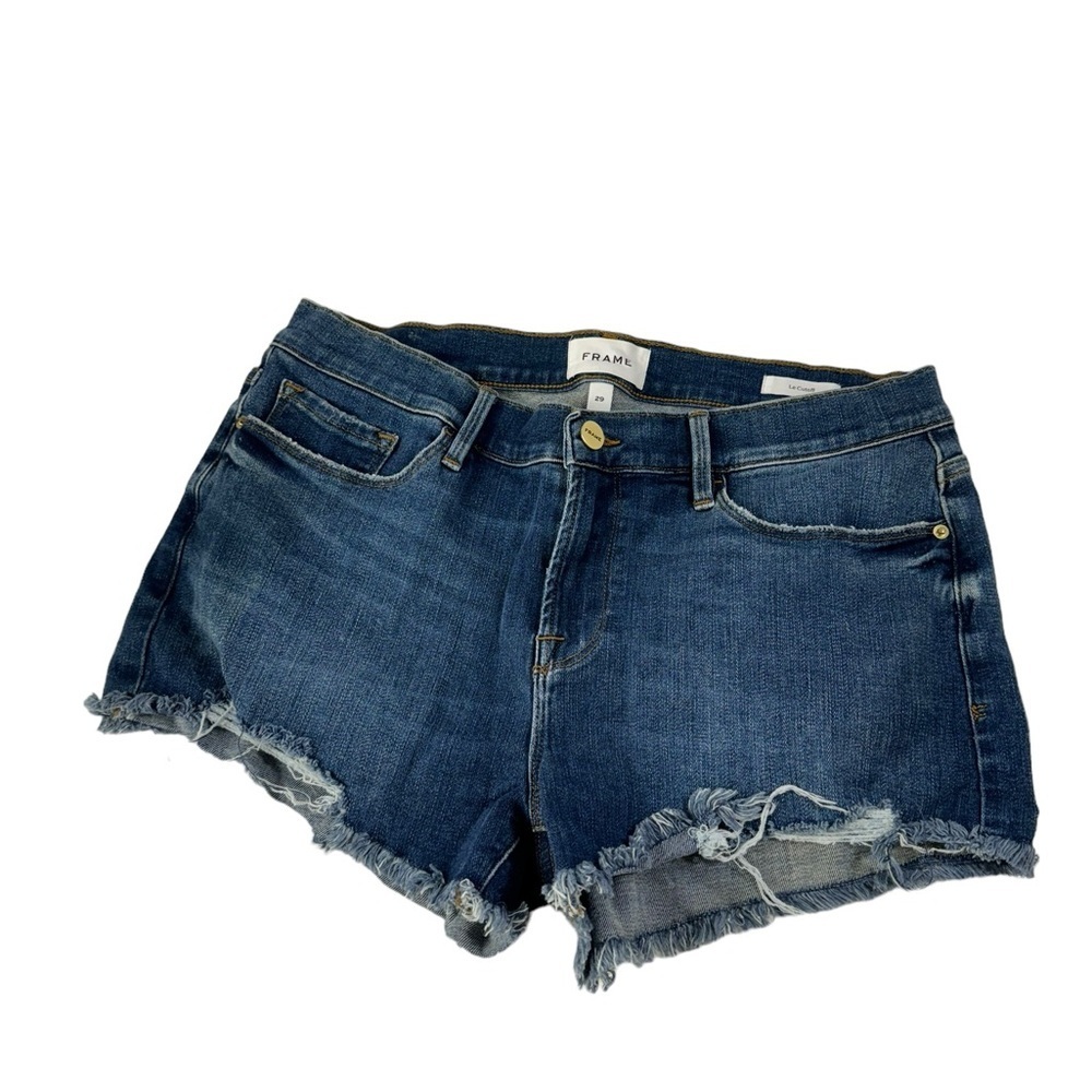 Frame Le Cutoff Denim Shorts 29